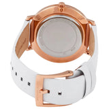 Buy Shop Michael Kors Pyper Quartz White Dial White Leather Strap Watch For Women - MK2800 USA Online