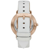 Buy Shop Michael Kors Pyper Quartz White Dial White Leather Strap Watch For Women - MK2800 USA Online
