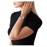 Buy Shop Michael Kors Pyper Three Hand Pink Dial Silver Steel Strap Watch For Women - MK4631 USA Online