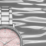 Buy Shop Michael Kors Pyper Three Hand Pink Dial Silver Steel Strap Watch For Women - MK4631 USA Online
