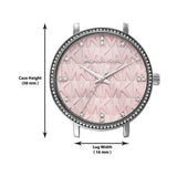 Buy Shop Michael Kors Pyper Three Hand Pink Dial Silver Steel Strap Watch For Women - MK4631 USA Online