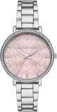 Buy Shop Michael Kors Pyper Three Hand Pink Dial Silver Steel Strap Watch For Women - MK4631 USA Online