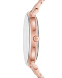 Buy Shop Michael Kors Pyper Three-Hand Rose Gold Dial Rose Gold Steel Strap Watch For Women - MK3897 USA Online