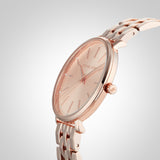 Buy Shop Michael Kors Pyper Three-Hand Rose Gold Dial Rose Gold Steel Strap Watch For Women - MK3897 USA Online