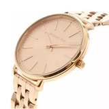 Buy Shop Michael Kors Pyper Three-Hand Rose Gold Dial Rose Gold Steel Strap Watch For Women - MK3897 USA Online