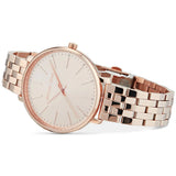 Buy Shop Michael Kors Pyper Three-Hand Rose Gold Dial Rose Gold Steel Strap Watch For Women - MK3897 USA Online