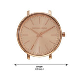 Buy Shop Michael Kors Pyper Three-Hand Rose Gold Dial Rose Gold Steel Strap Watch For Women - MK3897 USA Online