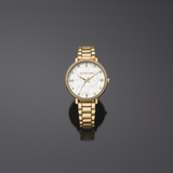 Buy Shop Michael Kors Pyper Three Hand White Dial Gold Steel Strap Watch For Women - MK4666 USA Online