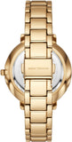 Buy Shop Michael Kors Pyper Three Hand White Dial Gold Steel Strap Watch For Women - MK4666 USA Online