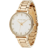 Buy Shop Michael Kors Pyper Three Hand White Dial Gold Steel Strap Watch For Women - MK4666 USA Online