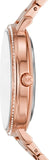 Buy Shop Michael Kors Pyper Three-Hand White Dial Rose Gold Steel Strap Watch For Women - MK4594 USA Online