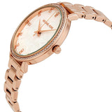 Buy Shop Michael Kors Pyper Three-Hand White Dial Rose Gold Steel Strap Watch For Women - MK4594 USA Online