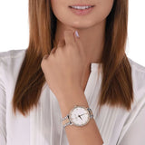 Buy Shop Michael Kors Pyper Three Hand White Dial Two Tone Steel Strap Watch For Women - MK4595 USA Online