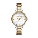 Buy Shop Michael Kors Pyper Three Hand White Dial Two Tone Steel Strap Watch For Women - MK4595 USA Online