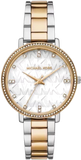 Buy Shop Michael Kors Pyper Three Hand White Dial Two Tone Steel Strap Watch For Women - MK4595 USA Online