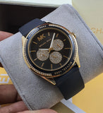 Buy Shop Michael Kors Quartz Black Dial Black Silicone Strap Watch For Women - MK6944 USA Online