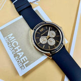 Buy Shop Michael Kors Quartz Black Dial Black Silicone Strap Watch For Women - MK6944 USA Online