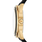Buy Shop Michael Kors Quartz Black Dial Black Silicone Strap Watch For Women - MK6944 USA Online