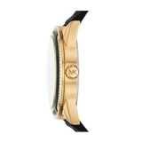 Buy Shop Michael Kors Quartz Black Dial Black Silicone Strap Watch For Women - MK6944 USA Online
