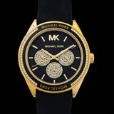 Buy Shop Michael Kors Quartz Black Dial Black Silicone Strap Watch For Women - MK6944 USA Online