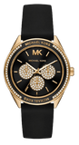Buy Shop Michael Kors Quartz Black Dial Black Silicone Strap Watch For Women - MK6944 USA Online
