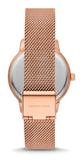 Buy Shop Michael Kors Quartz Crystals Rose Gold Dial Rose Gold Mesh Strap Watch for Women - MKO1012 USA Online