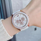 Buy Shop Michael Kors Quartz Pink Dial Pink Silicone Strap Watch For Women - MK6946 USA Online