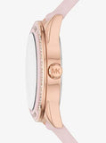 Buy Shop Michael Kors Quartz Pink Dial Pink Silicone Strap Watch For Women - MK6946 USA Online