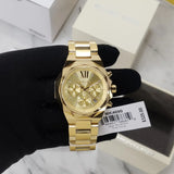 Buy Shop Michael Kors Raquel Analog Gold Dial Gold Steel Strap Watch For Women - MK4690 USA Online