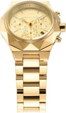 Buy Shop Michael Kors Raquel Analog Gold Dial Gold Steel Strap Watch For Women - MK4690 USA Online