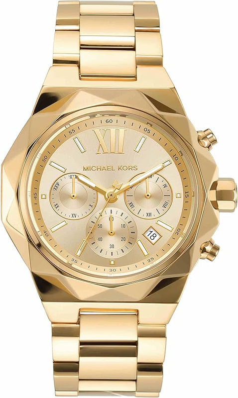 Buy Shop Michael Kors Raquel Analog Gold Dial Gold Steel Strap Watch For Women - MK4690 USA Online