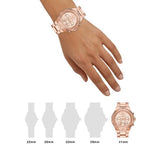 Buy Shop Michael Kors Raquel Analog Rose Gold Dial Rose Gold Steel Strap Watch For Women - MK4688 USA Online