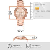 Buy Shop Michael Kors Raquel Analog Rose Gold Dial Rose Gold Steel Strap Watch For Women - MK4688 USA Online