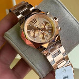 Buy Shop Michael Kors Raquel Analog Rose Gold Dial Rose Gold Steel Strap Watch For Women - MK4688 USA Online