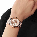 Buy Shop Michael Kors Raquel Analog Rose Gold Dial Rose Gold Steel Strap Watch For Women - MK4688 USA Online