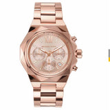 Buy Shop Michael Kors Raquel Analog Rose Gold Dial Rose Gold Steel Strap Watch For Women - MK4688 USA Online