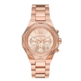 Buy Shop Michael Kors Raquel Analog Rose Gold Dial Rose Gold Steel Strap Watch For Women - MK4688 USA Online