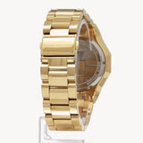 Buy Shop Michael Kors Raquel Three Hand Crystals Gold Dial Gold Steel Strap Watch For Women - MK7398 USA Online