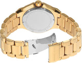 Buy Shop Michael Kors Raquel Three Hand Crystals Gold Dial Gold Steel Strap Watch For Women - MK7398 USA Online