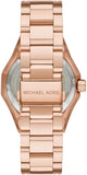 Buy Shop Michael Kors Raquel Three-Hand Crystals Pink Dial Rose Gold Steel Strap Watch For Women - MK7343 USA Online
