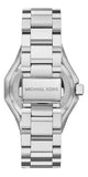 Buy Shop Michael Kors Raquel Three Hand Crystals Silver Dial Silver Steel Strap Watch For Women - MK4691 USA Online