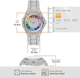 Buy Shop Michael Kors Raquel Three-Hand Crystals Silver Dial Silver Steel Strap Watch For Women - MK7365LE USA Online