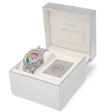 Buy Shop Michael Kors Raquel Three-Hand Crystals Silver Dial Silver Steel Strap Watch For Women - MK7365LE USA Online