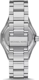 Buy Shop Michael Kors Raquel Three-Hand Crystals Silver Dial Silver Steel Strap Watch For Women - MK7365LE USA Online
