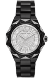 Buy Shop Michael Kors Raquel Three Hand Silver Dial Black Steel Strap Watch For Women - MK4692 USA Online