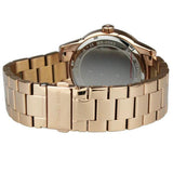 Buy Shop Michael Kors Ritz Analog Crystals Silver Dial Rose Gold Steel Strap Watch for Women - MK6863 USA Online