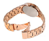 Buy Shop Michael Kors Ritz Analog Crystals Silver Dial Rose Gold Steel Strap Watch for Women - MK6863 USA Online