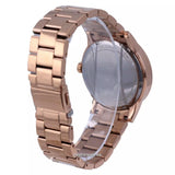 Buy Shop Michael Kors Ritz Analog Crystals Silver Dial Rose Gold Steel Strap Watch for Women - MK6863 USA Online
