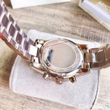 Buy Shop Michael Kors Ritz Chronograph Brown Dial Brown Steel Strap Watch For Women - MK6529 USA Online
