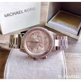 Buy Shop Michael Kors Ritz Chronograph Brown Dial Brown Steel Strap Watch For Women - MK6529 USA Online